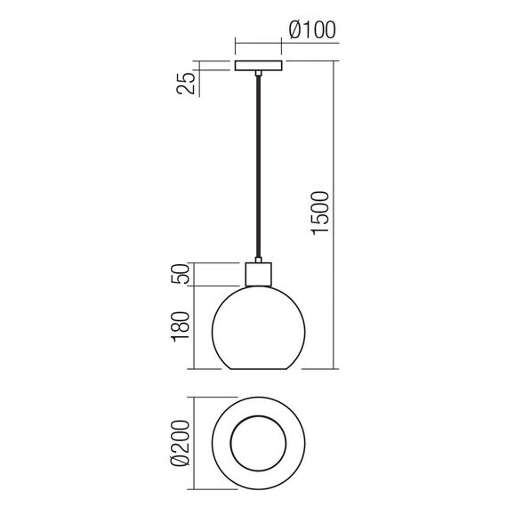 Пендел ATLANTIS 01-4045 Smarter 1xE27 | Osvetlenieto.bg