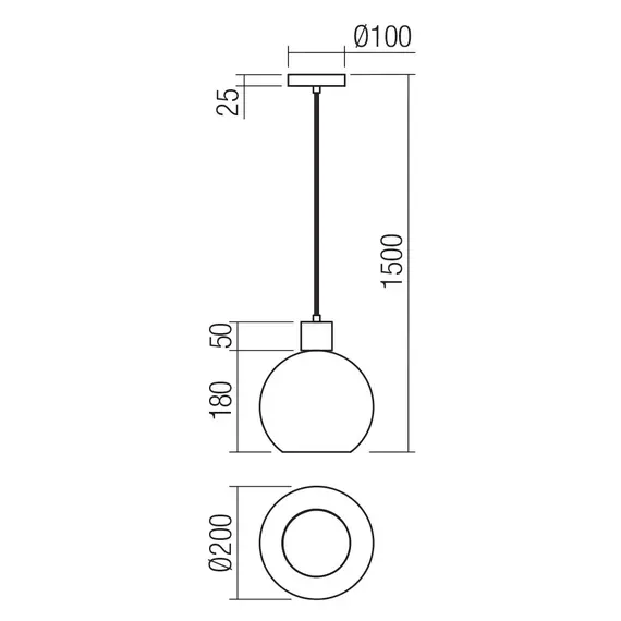 Пендел ATLANTIS 01-4045 Smarter 1xE27 | Osvetlenieto.bg