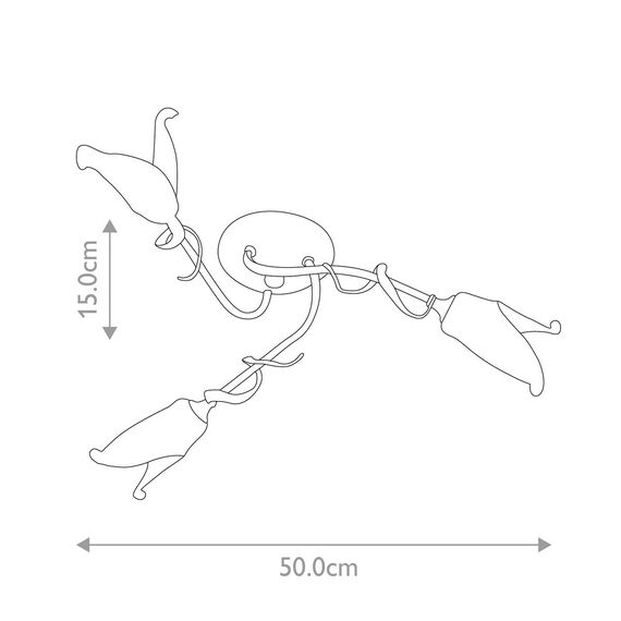 Плафон Fly 3xG9 Black Silver Gold Elstead Lighting FLY3-SF-BRZ-ANT | Osvetlenieto.bg