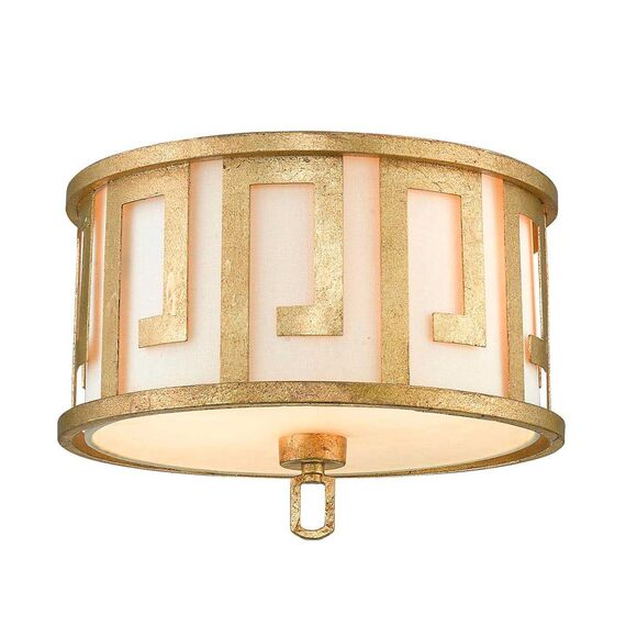 Плафон Lemuria 2xE27 Gilded Nola Distressed Gold Ivory Shade Gilded Nola GN-LEMURIA-F | Osvetlenieto.bg