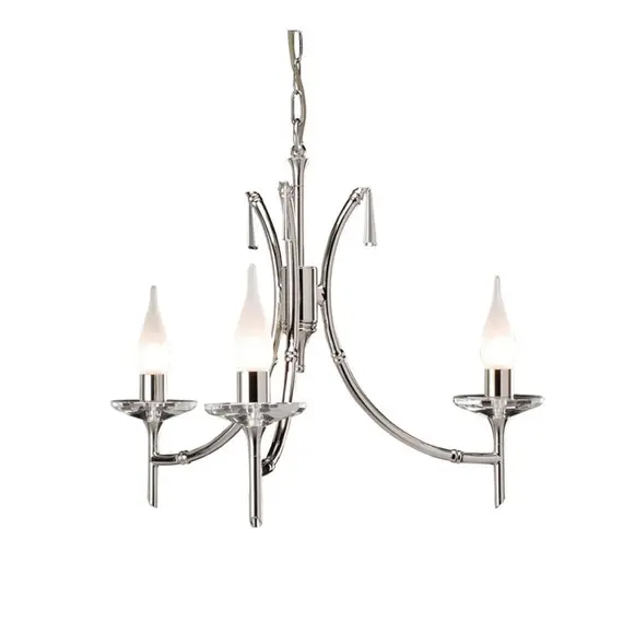 Полилей Brightwell 3xG9 Polished Nickel Elstead Lighting BR3-NICKEL | Osvetlenieto.bg