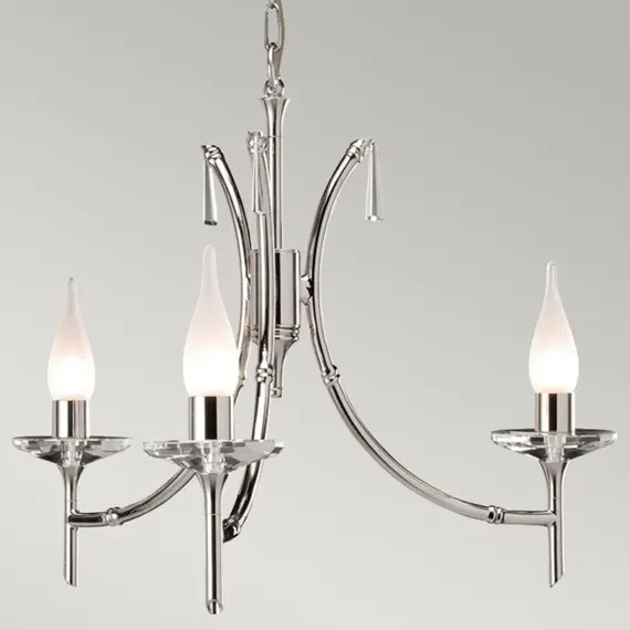 Полилей Brightwell 3xG9 Polished Nickel Elstead Lighting BR3-NICKEL | Osvetlenieto.bg