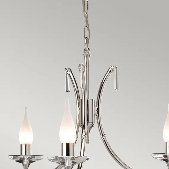 Полилей Brightwell 3xG9 Polished Nickel Elstead Lighting BR3-NICKEL | Osvetlenieto.bg