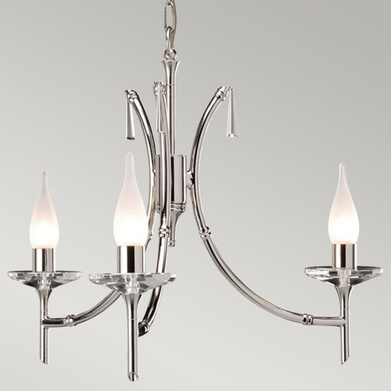 Полилей Brightwell 3xG9 Polished Nickel Elstead Lighting BR3-NICKEL | Osvetlenieto.bg