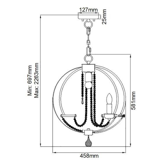 Полилей Cassie 3xE14 Light Polished Nickel Plated Elstead Lighting CASSIE4 | Osvetlenieto.bg Полилей Cassie 3xE14 Light Polished Nickel Plated Elstead Lighting CASSIE4 | Osvetlenieto.bg