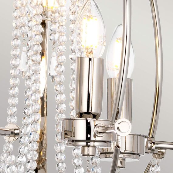 Полилей Cassie 3xE14 Light Polished Nickel Plated Elstead Lighting CASSIE4 | Osvetlenieto.bg Полилей Cassie 3xE14 Light Polished Nickel Plated Elstead Lighting CASSIE4 | Osvetlenieto.bg