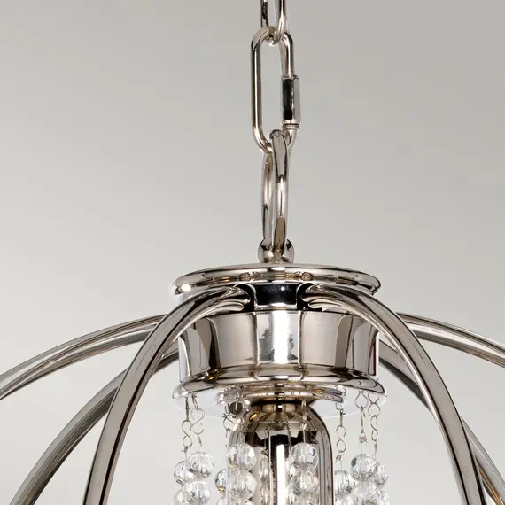 Полилей Cassie 3xE14 Light Polished Nickel Plated Elstead Lighting CASSIE4 | Osvetlenieto.bg