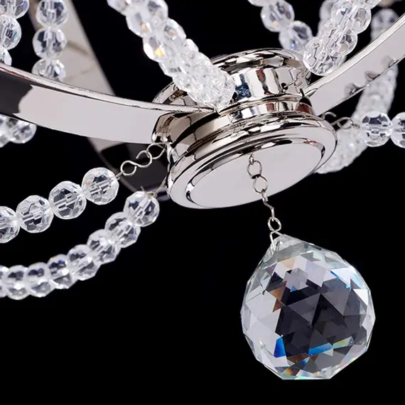 Полилей Cassie 6xE14 Polished Nickel Plated Elstead Lighting CASSIE7 | Osvetlenieto.bg