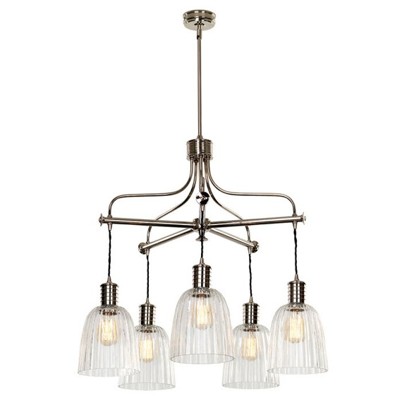 Полилей Douille 5xE27 Polished Nickel Elstead Lighting DOUILLE5-PN | Osvetlenieto.bg
