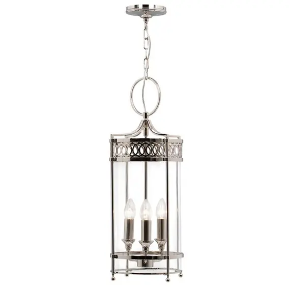 Полилей Guildhall 3xE14 Polished Nickel Polished Nickel Elstead Lighting GH-P-PN | Osvetlenieto.bg