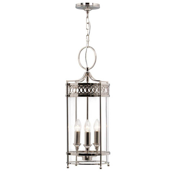 Полилей Guildhall 3xE14 Polished Nickel Polished Nickel Elstead Lighting GH-P-PN | Osvetlenieto.bg