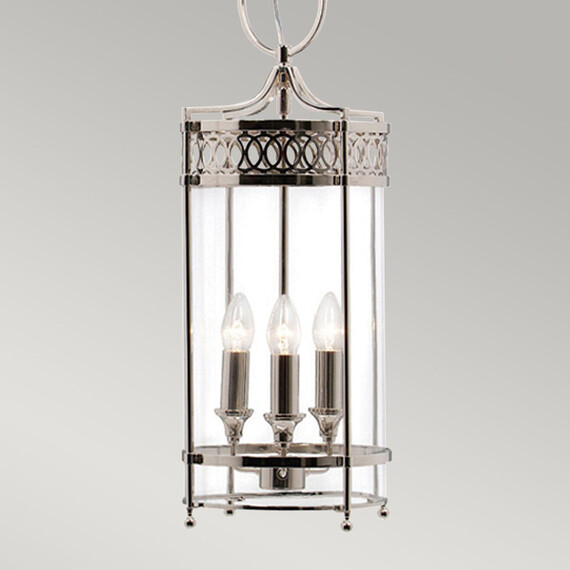 Полилей Guildhall 3xE14 Polished Nickel Polished Nickel Elstead Lighting GH-P-PN | Osvetlenieto.bg