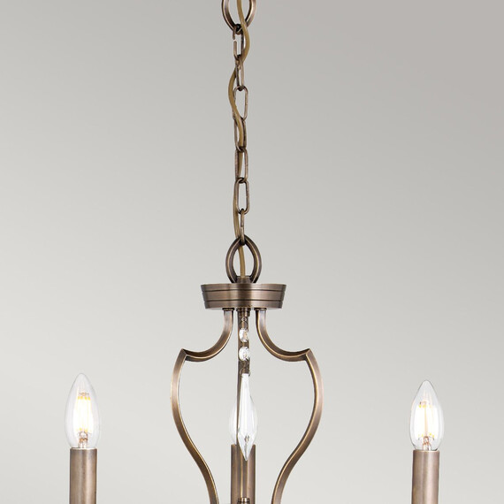 Полилей Pimlico 3xE14 Dark Bronze Elstead Lighting PM3-DB | Osvetlenieto.bg