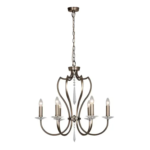 Полилей Pimlico 6xE14 Dark Bronze Elstead Lighting PM6-DB | Osvetlenieto.bg