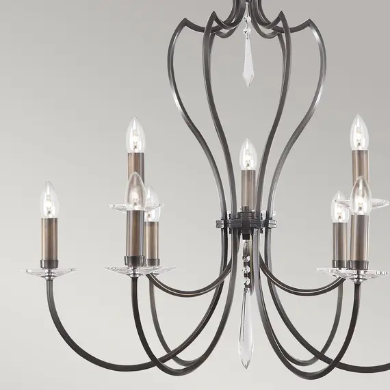 Полилей Pimlico 9xE14 Dark Bronze Elstead Lighting PM9-DB | Osvetlenieto.bg