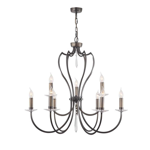 Полилей Pimlico 9xE14 Dark Bronze Elstead Lighting PM9-DB | Osvetlenieto.bg