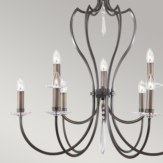 Полилей Pimlico 9xE14 Dark Bronze Elstead Lighting PM9-DB | Osvetlenieto.bg