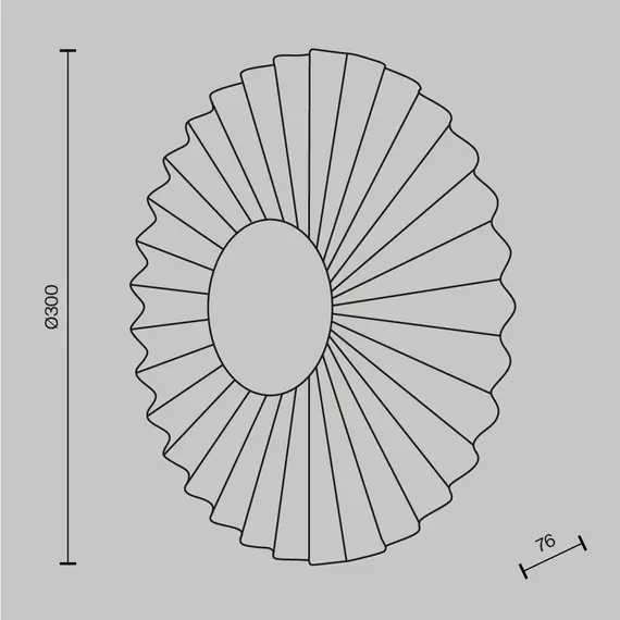 LED Аплик Fiore MOD233WL-L11BS3K Maytoni 7W 3000K | Osvetlenieto.bg