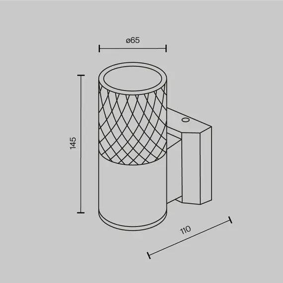 Фасаден аплик Bowery O583WL-01B Maytoni 1xGU10 IP54 | Osvetlenieto.bg