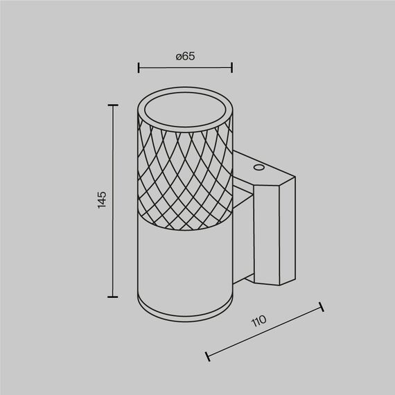 Фасаден аплик Bowery O583WL-01W Maytoni 1xGU10 IP54 | Osvetlenieto.bg