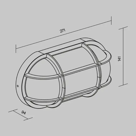 Фасаден аплик Candle O449WL-01GF1 Maytoni 1xE27 IP65 | Osvetlenieto.bg