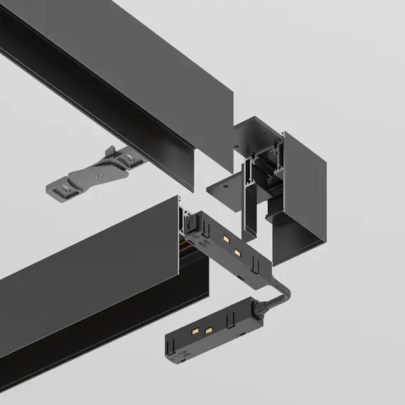 Хоризонтален ъгъл за магнитна шина за открит монтаж S35 TRA004CL-21B Maytoni | Osvetlenieto.bg