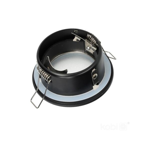 Кръгла черна луна за баня OH34 IP44 | Osvetlenieto.bg