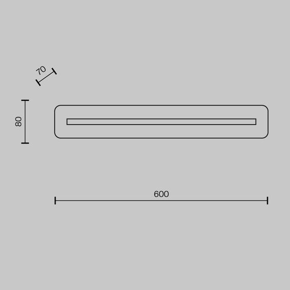 LED Аплик Albatre MOD366WL-L14BS3K Maytoni 13W 3000K | Osvetlenieto.bg