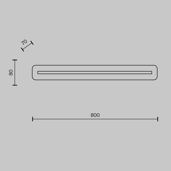 LED Аплик Albatre MOD366WL-L18BS3K Maytoni 18W 3000K | Osvetlenieto.bg