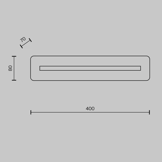 LED Аплик Albatre MOD366WL-L9BS3K Maytoni 8W 3000K | Osvetlenieto.bg