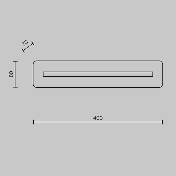 LED Аплик Albatre MOD366WL-L9BS3K Maytoni 8W 3000K | Osvetlenieto.bg