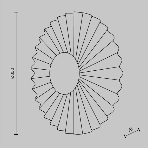 LED Аплик Fiore MOD233WL-L11BS3K Maytoni 7W 3000K | Osvetlenieto.bg