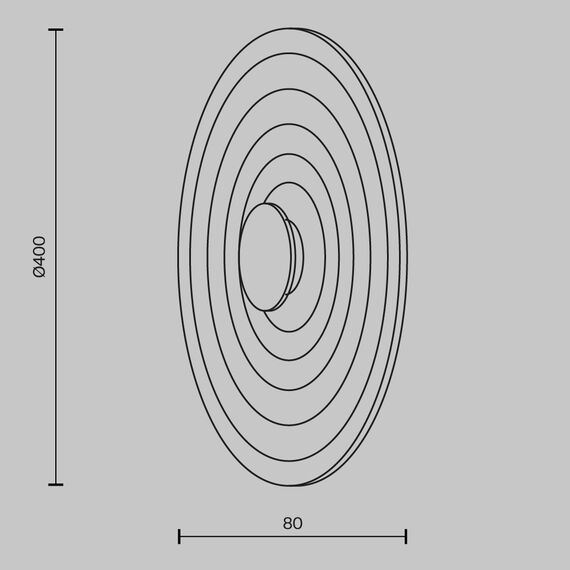 LED Аплик Nami MOD400WL-L5GR2.7K Maytoni 6W 2700K | Osvetlenieto.bg
