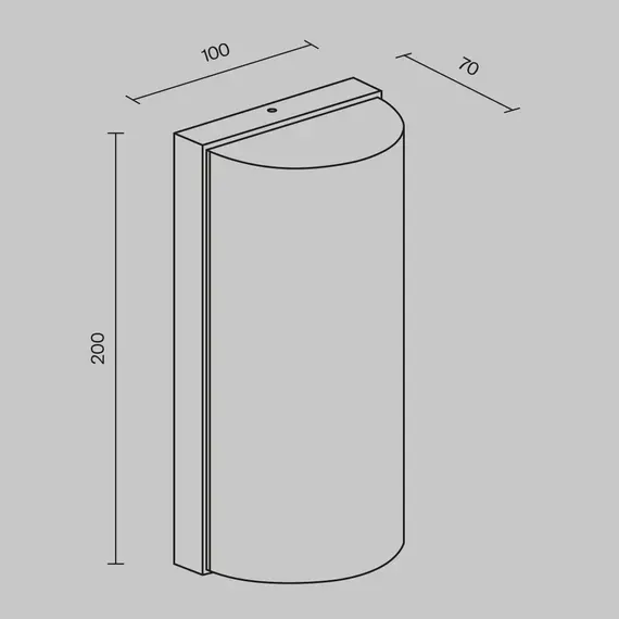 LED Фасаден аплик Badd O454WL-L10GF3K1 Maytoni 10W 3000K | Osvetlenieto.bg