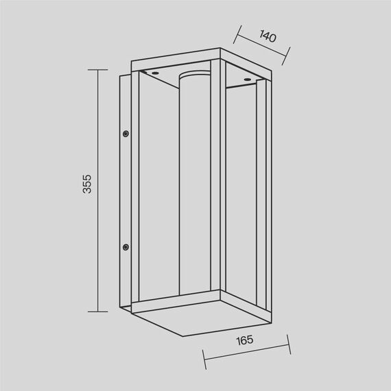 LED Фасаден аплик Expo O480WL-L12B3K Maytoni 12W 3000K | Osvetlenieto.bg