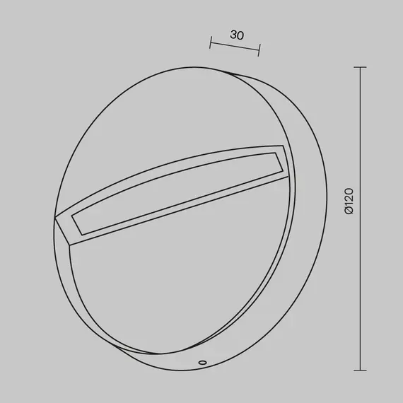 LED Фасаден аплик Mane O046SL-L3W3K Maytoni 3W 3000K | Osvetlenieto.bg