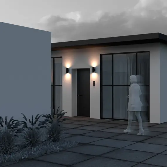 LED Фасаден аплик Shim O303WL-L24GF3K Maytoni 24W 3000K | Osvetlenieto.bg