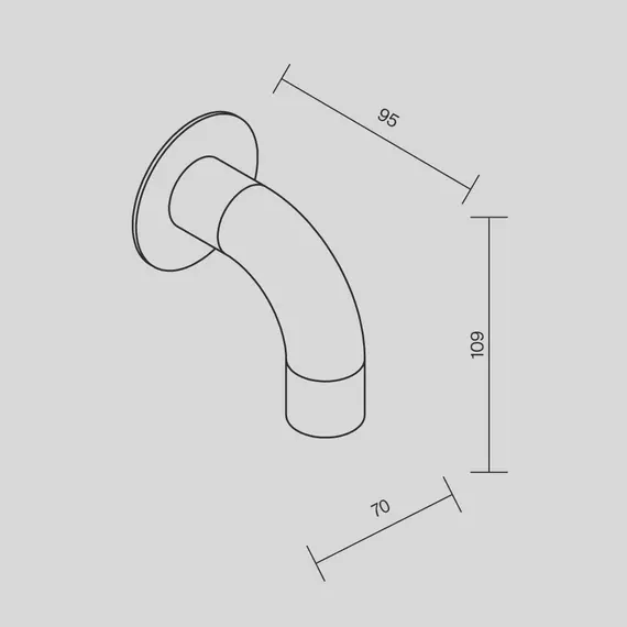 LED Фасаден аплик Sleek O477WL-L2GF3K Maytoni 2W 3000K IP65 | Osvetlenieto.bg