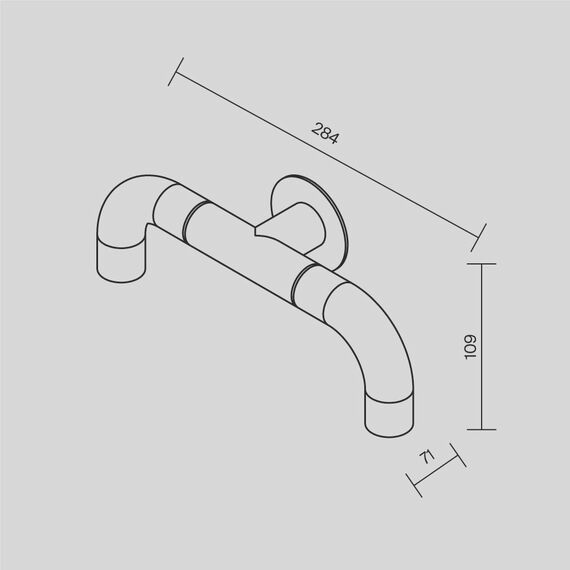 LED Фасаден аплик Sleek O477WL-L4GF3K Maytoni 4W 3000K IP65 | Osvetlenieto.bg