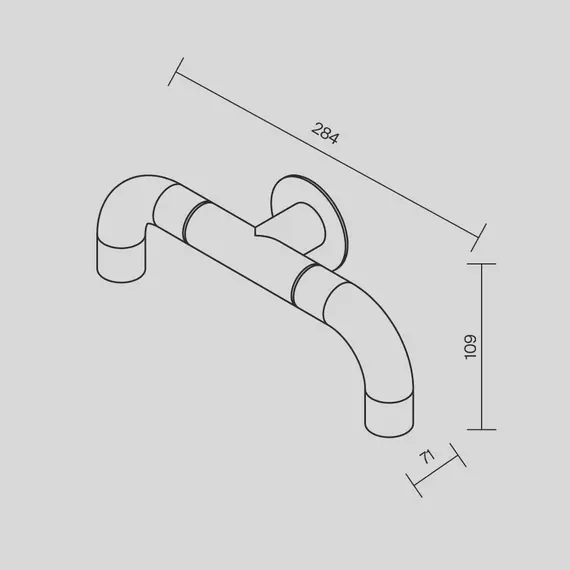 LED Фасаден аплик Sleek O477WL-L4GF3K Maytoni 4W 3000K IP65 | Osvetlenieto.bg