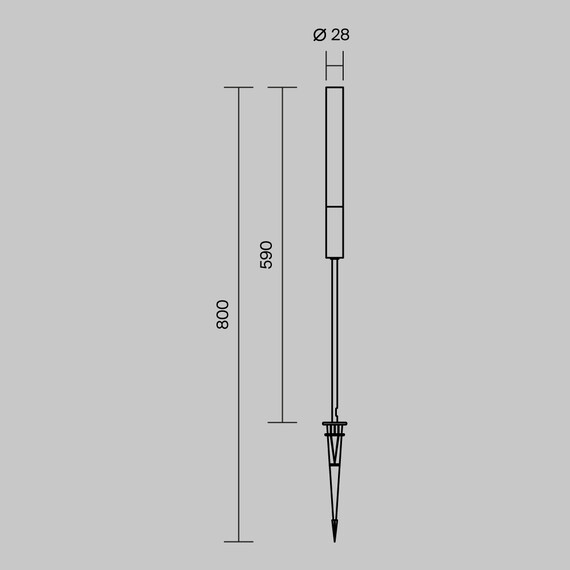 LED Градинска лампа Flare O487FL-L3GF3K Maytoni 3W 3000K | Osvetlenieto.bg