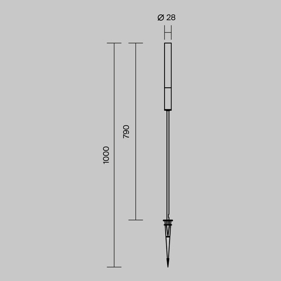 LED Градинска лампа Flare O487FL-L3GF3K1 Maytoni 3W 3000K | Osvetlenieto.bg