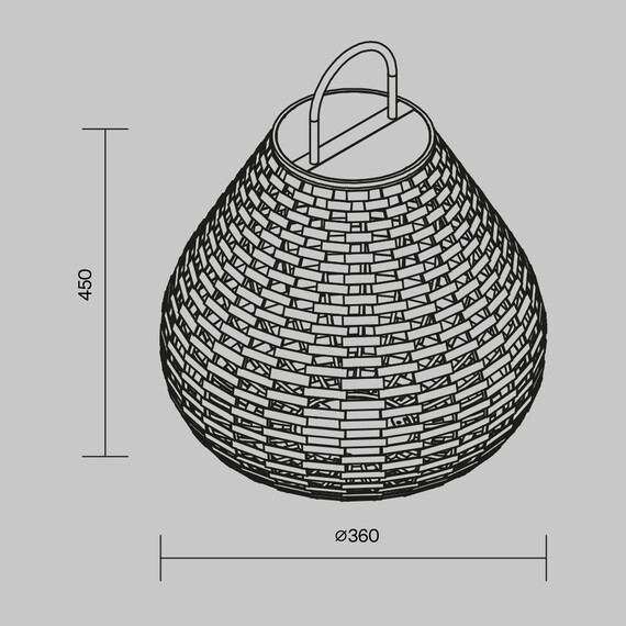 LED Градинска лампа Plet OSL599FL-L5B3K Maytoni 5W 3000K | Osvetlenieto.bg