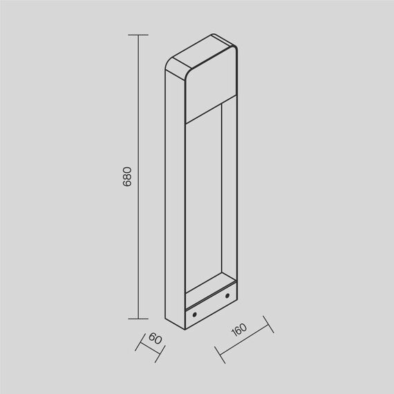 LED Градинска лампа Porte O481FL-L7B3K Maytoni 7W 3000K | Osvetlenieto.bg