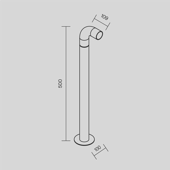 LED Градинска лампа Sleek O477FL-L2GF3K Maytoni 2W 3000K IP65 | Osvetlenieto.bg