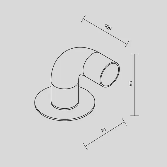 LED Градинска лампа Sleek O477FL-L2GF3K1 Maytoni 2W 3000K IP65 | Osvetlenieto.bg