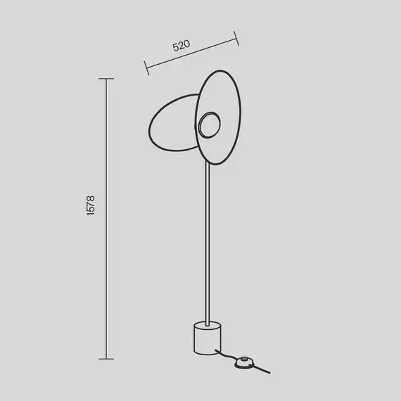 LED Лампион Evolution MOD396FL-L10W3K Maytoni 12W 3000K | Osvetlenieto.bg