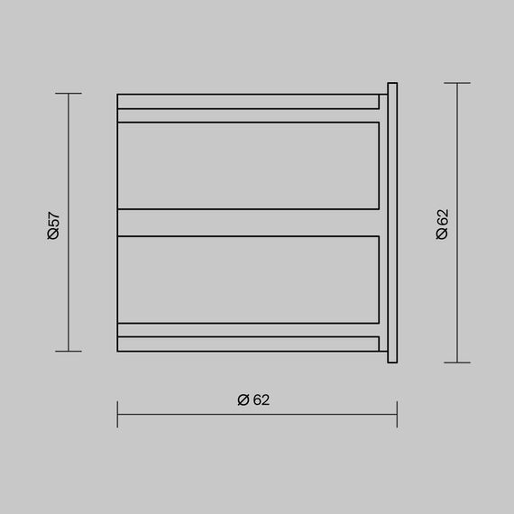 LED Луна за вграждане в стена Limo O037-L3W3K Maytoni 3W 3000K | Osvetlenieto.bg