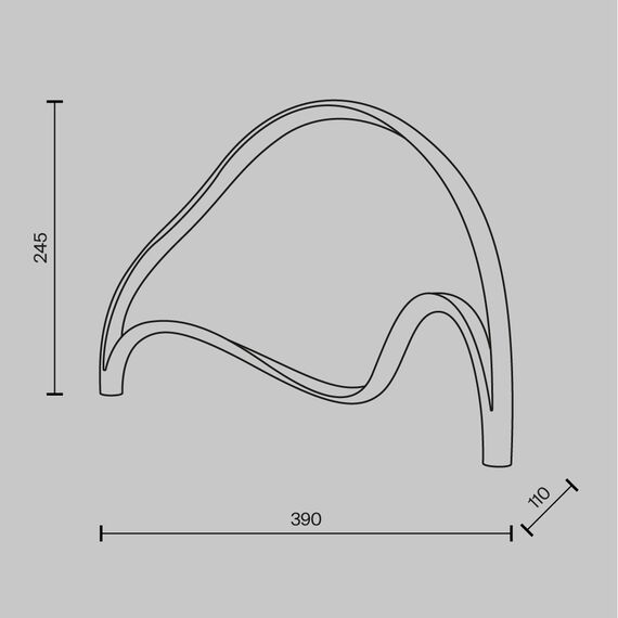 LED Настолна лампа Plons MOD283TL-L12BS3K Maytoni 12W 3000K | Osvetlenieto.bg