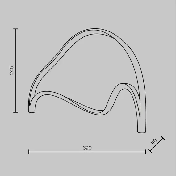 LED Настолна лампа Plons MOD283TL-L12BS3K Maytoni 12W 3000K | Osvetlenieto.bg